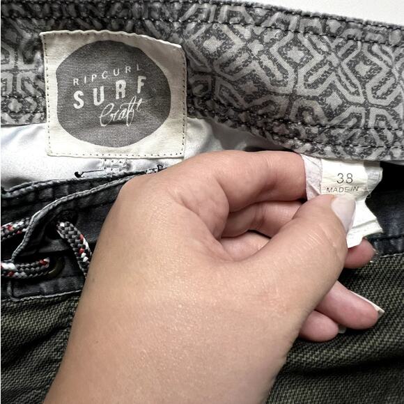 Rip Curl Mens yellow black white Draw String Waistband Swim Trunks size 38 XL - Picture 3 of 7